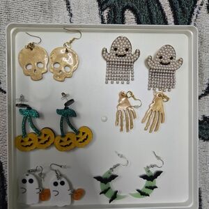 Halloween Themed Earrings Lot